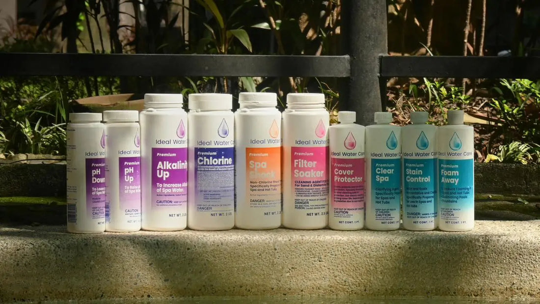 What is the ideal pH of hot tub water for chlorine?