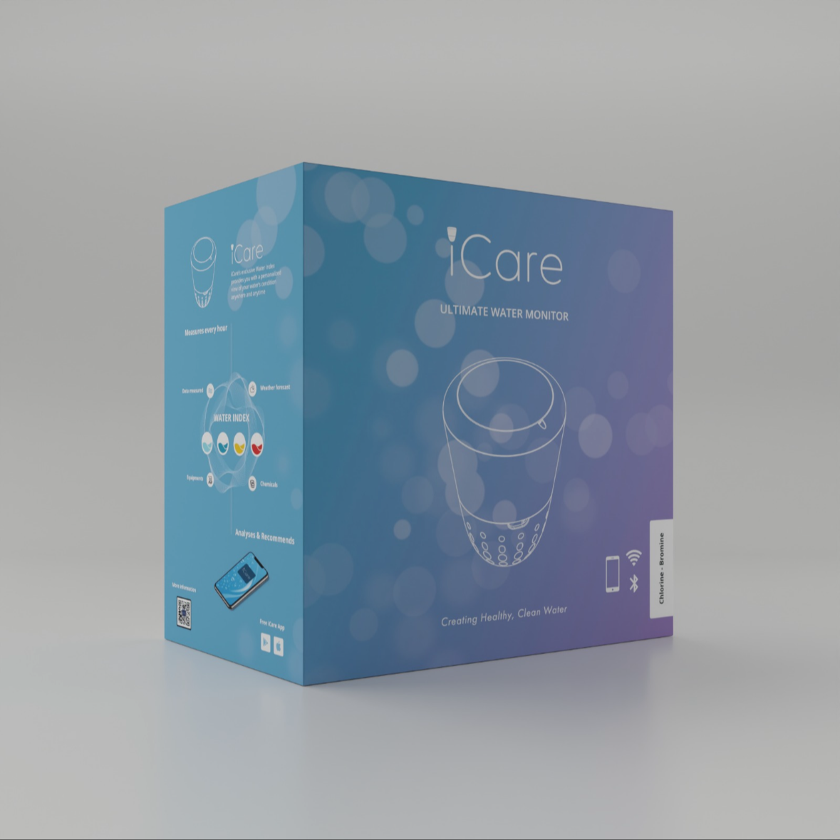 iCare, Smart Water Moniter for Chlorine Or Bromine