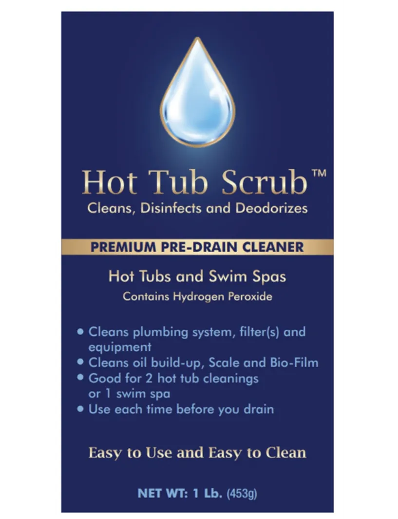 Hot Tub Scrub™ Plumbing line cleaner, filter, cleaner, and deodorizer