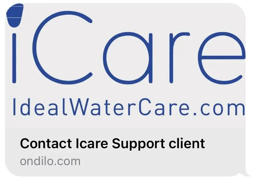A picture of the logo for real water care.